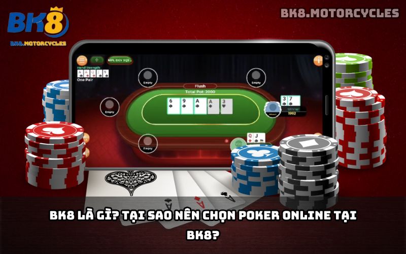 Giao diện chơi Poker online BK8 trên điện thoại